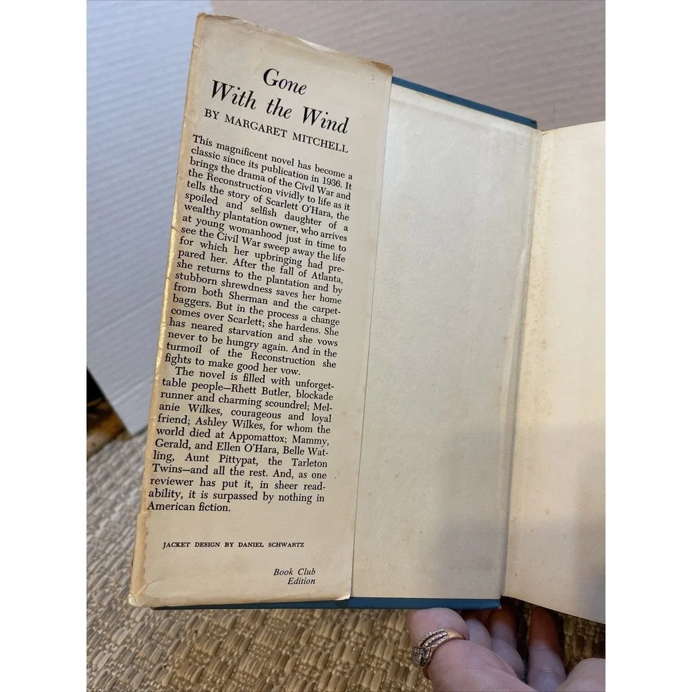 Vintage Gone With‎ The Wind Hardcover Book By Margaret Mitchell